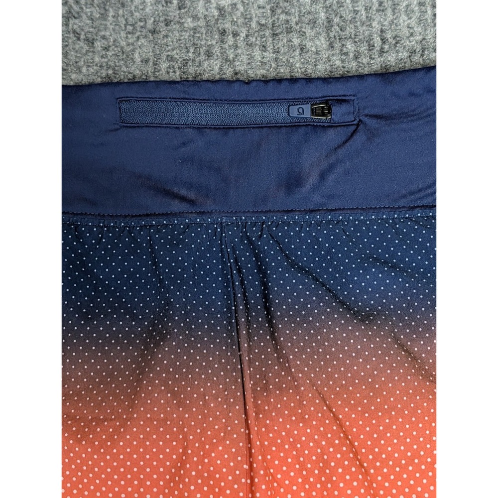 Gap Fit Performance Running Shorts Womens XS Blue Orange Ombre Attached Brief - Picture 3 of 9
